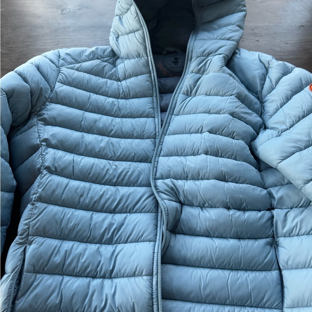 Men’s Save the Duck Light Blue Puffer Jacket